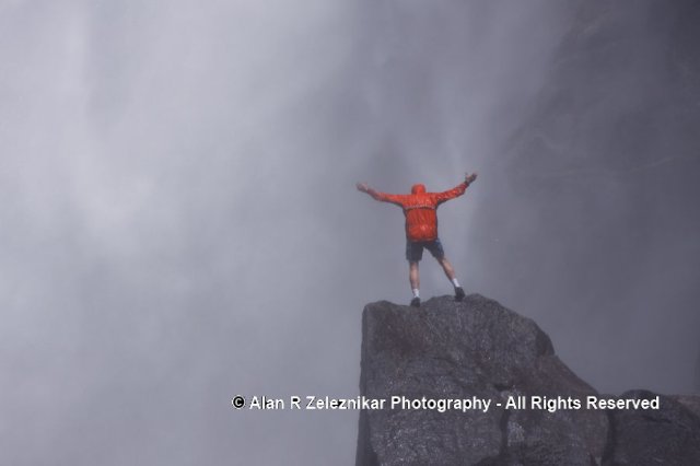 Red Jacket at Yosemite Falls